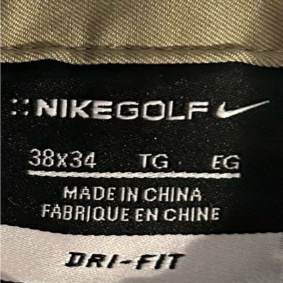 Nike Golf Dry-fit Tan Chino Pants Size 38 - Picture 6 of 7